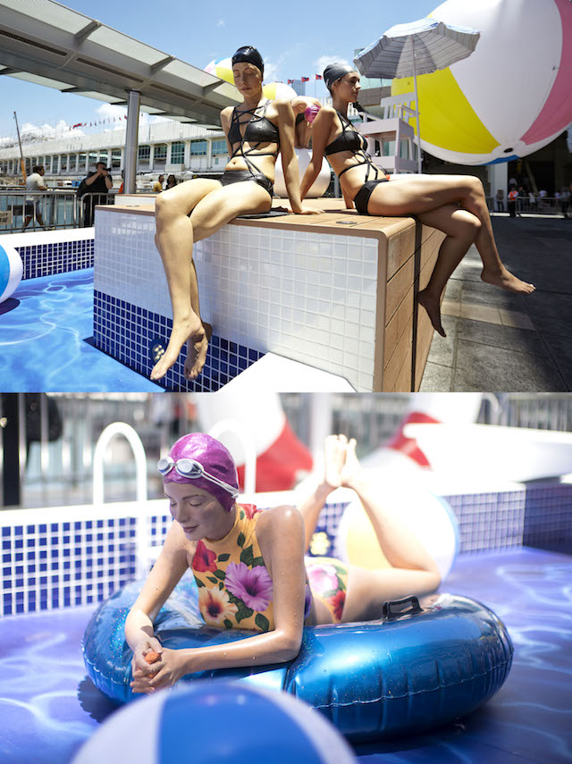 Art piece “Next Summer” on display in the art swimming pool at Harbour City, Hong Kong 1