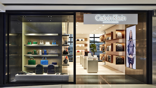 HONG KONG - JANUARY 26, 2016: inside of Calvin Klein store at