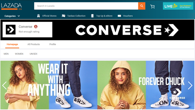 Converse online store debuts on Lazada 
