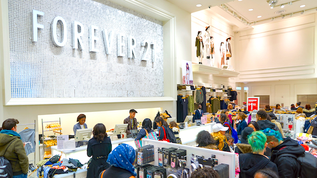 Forever 21 Filed for Bankruptcy and Will Close Nearly 350 Stores