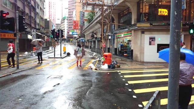 Hong Kong -typhoon