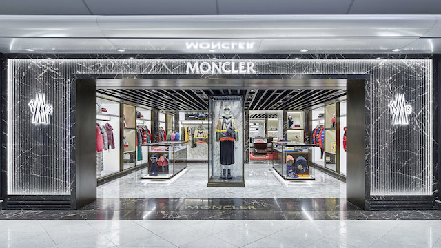 Moncler store at Hong Kong airport 