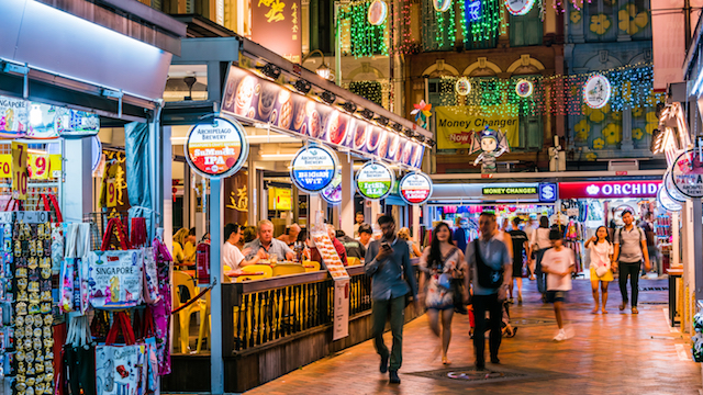Singapore retail sales Chinatown