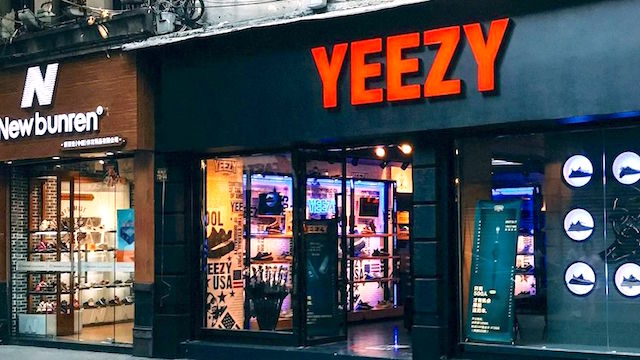 yeezy in adidas store