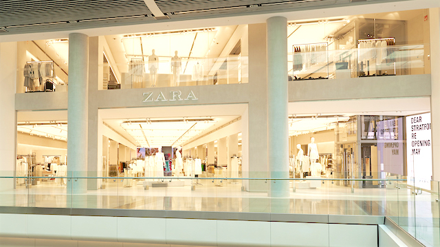 Zara flagship dedicates entire section 