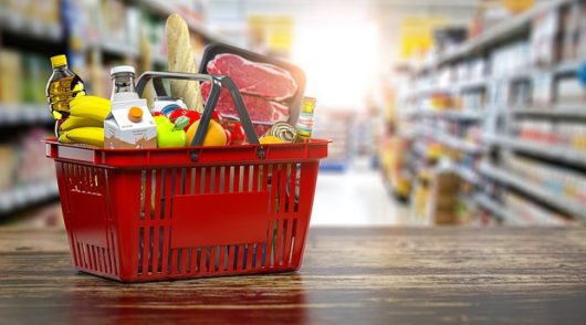 Image of shopping basket with groceries