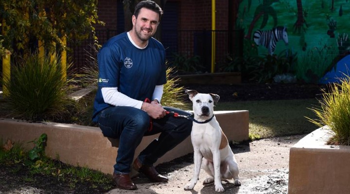 David Young Petstock pictured with dog
