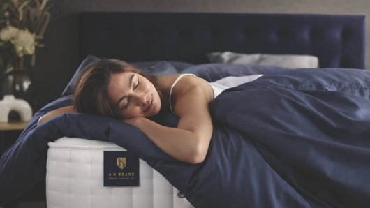 A.H. Beard’s new premium sleep campaign is set to tackle misconceptions around sleep. Supplied