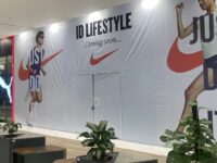 Hoarding for a Nike store at Aeon 3 mall in Phnom Penh.