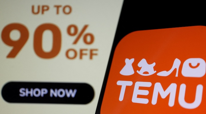 The logo of Temu