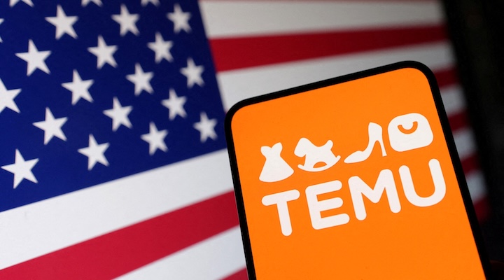 The logo of Temu