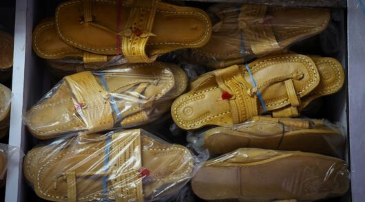 'Kolhapuri' sandals, an Indian ethnic footwear