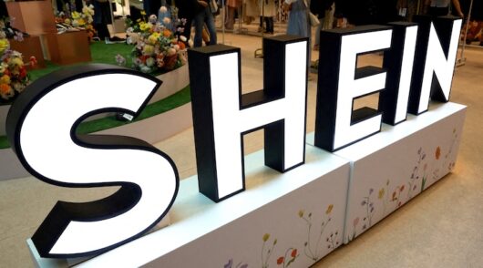 A view of a Shein pop-up store