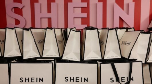 Shein logo and shopping bags