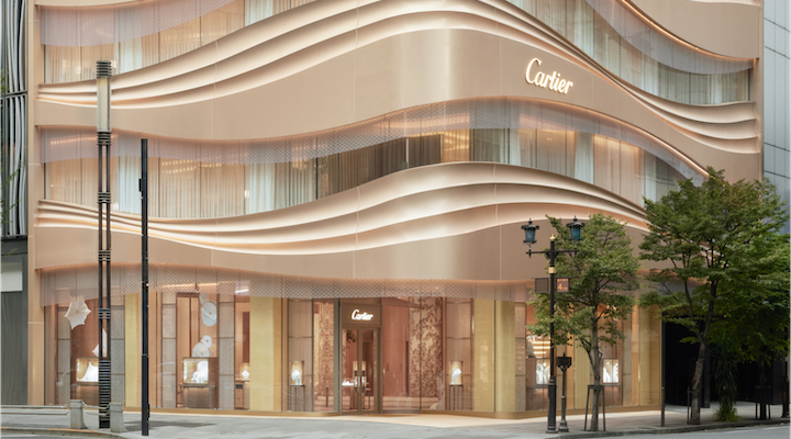Cartier’s four-level store in Ginza, Tokyo