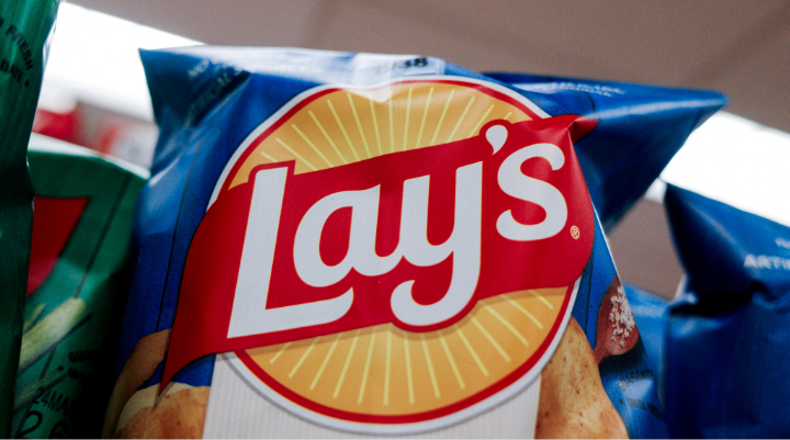 Lay’s chips packet close-up
