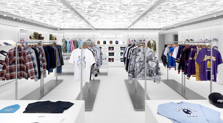 A Bathing Ape (Bape)’s flagship store at 1881 Heritage in Hong Kong.