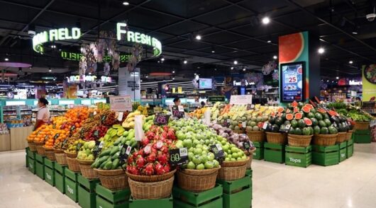 Fresh produce at a Tops supermarket.