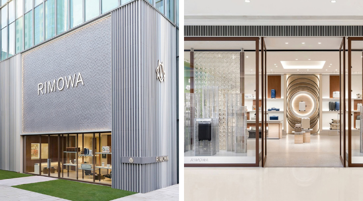 The flagship incorporates local design elements.