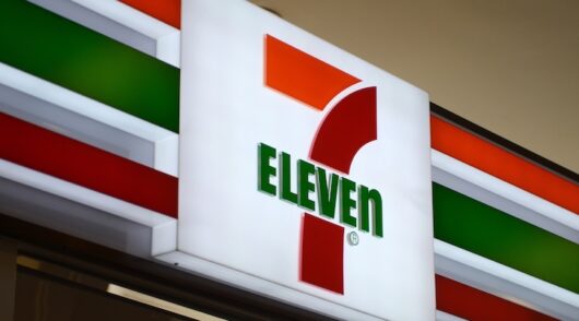 Logo of 7-11 store.